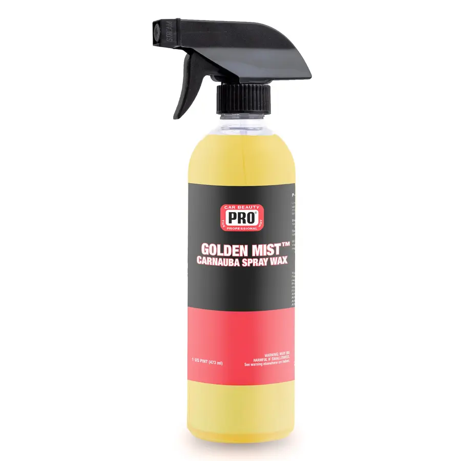 Botella de PRO Golden Mist Carnauba Spray Wax